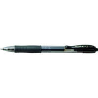 Produktbild för Gelpenna, Pilot G-2, ifyllbar, 0,5 mm, fin, svart, förpackni...