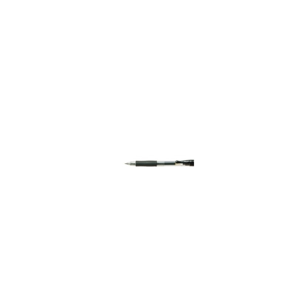 Produktbild för Gelpenna, Pilot G-2, ifyllbar, 0,5 mm, fin, svart, förpackni...