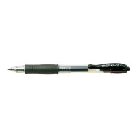Produktbild för Gelpenna, Pilot G-2, ifyllbar, 0,5 mm, fin, svart, förpackni...