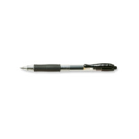 Produktbild för Gelpenna, Pilot G-2, ifyllbar, 0,5 mm, fin, svart, förpackni...