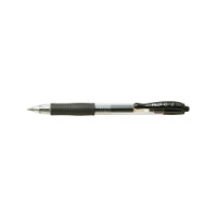 Produktbild för Gelpenna, Pilot G-2, ifyllbar, 0,5 mm, fin, svart, förpackni...
