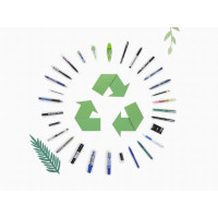 Produktbild för Bläckpennor, Pilot BeGreen G-Knock, påfyllningsbar, 0,7 mm,...