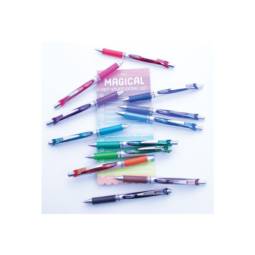 Pentel Gelpenna, Pentel Energel BL77, 0,7 mm, lila, förpackning med...