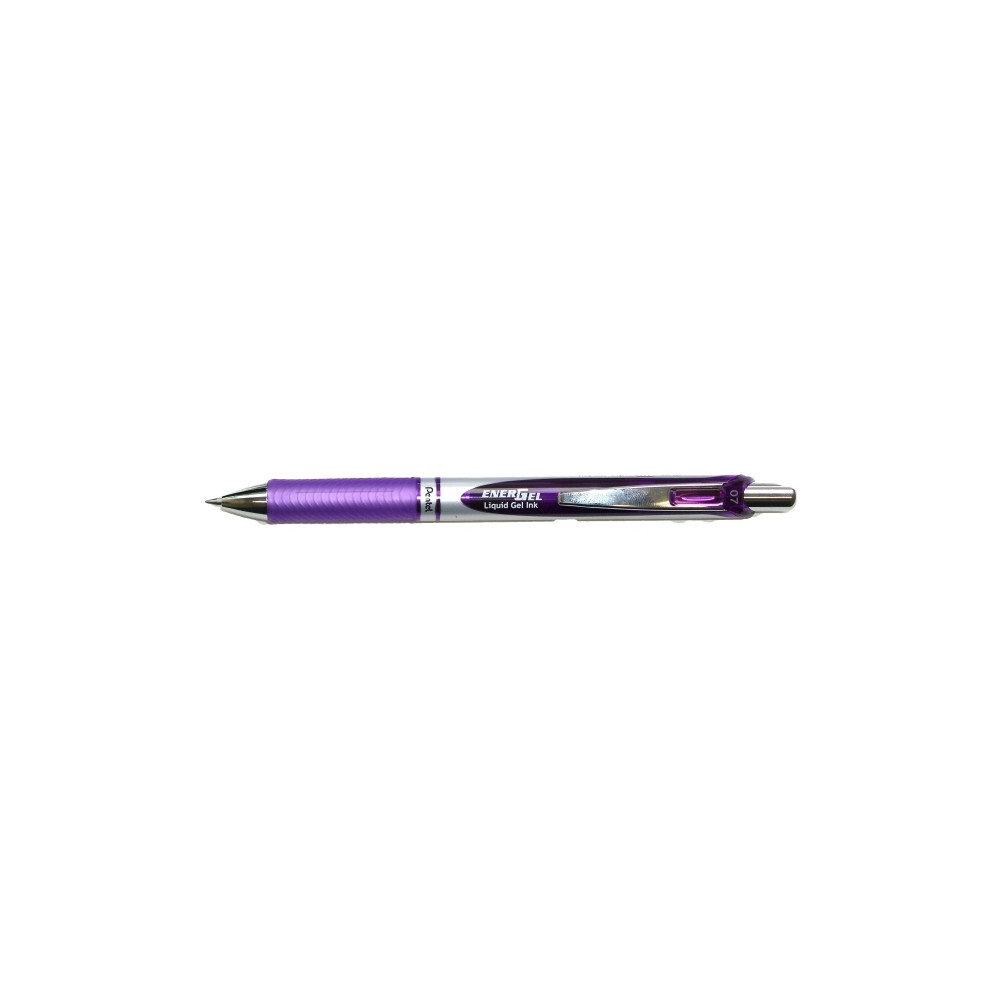 Produktbild för Gelpenna, Pentel Energel BL77, 0,7 mm, lila, förpackning med...
