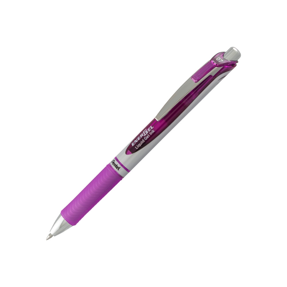 Produktbild för Gelpenna, Pentel Energel BL77, 0,7 mm, lila, förpackning med...