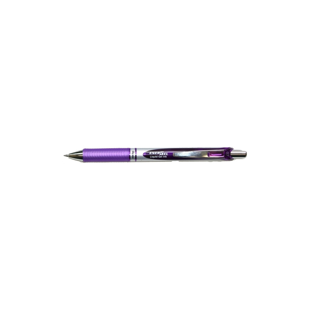 Produktbild för Gelpenna, Pentel Energel BL77, 0,7 mm, lila, förpackning med...