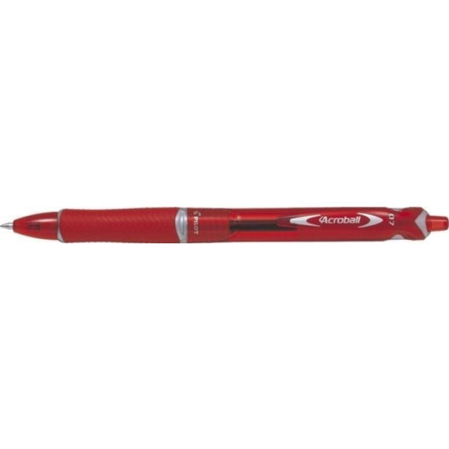 Pilot Pen Kuglepen, Pilot Acroball, genopfyldelig, 0,7 mm, fine, rød,...