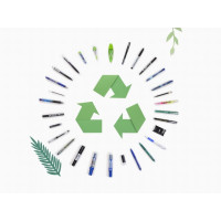 Produktbild för Kulspetspenna Pilot BeGreen Rexgrip påfyllningsbar 1 mm blå...