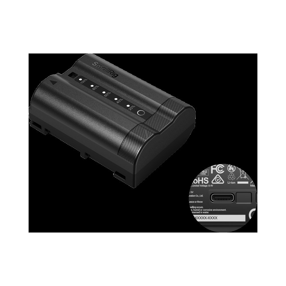 Produktbild för SmallRig 5299 USB-C Camera Battery with Power Display for Nikon EN-EL15c