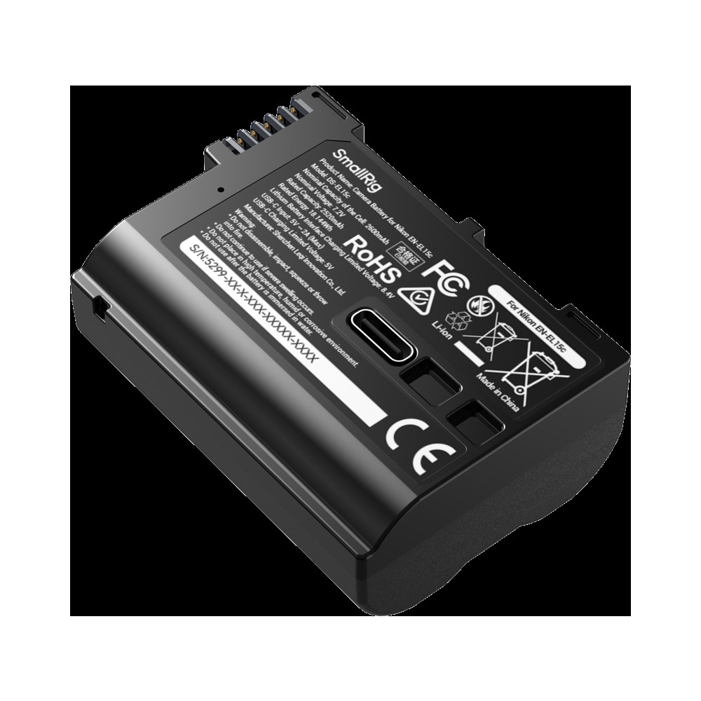 Produktbild för SmallRig 5299 USB-C Camera Battery with Power Display for Nikon EN-EL15c