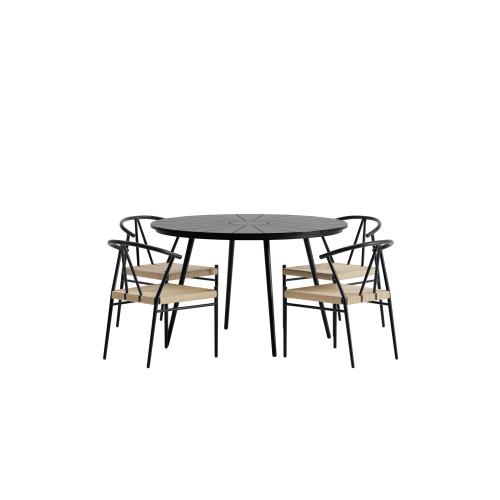 Venture Home San Vito Matbord med Alfons Stolarna