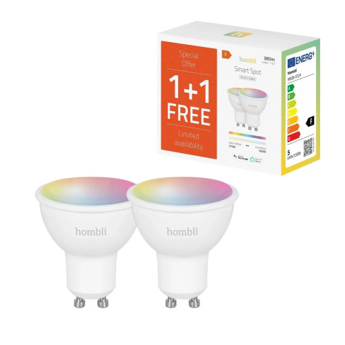 Hombli Hombli HBPP-0119, Smart glödlampa, Vit, GU10, Flera, 2700 K,...