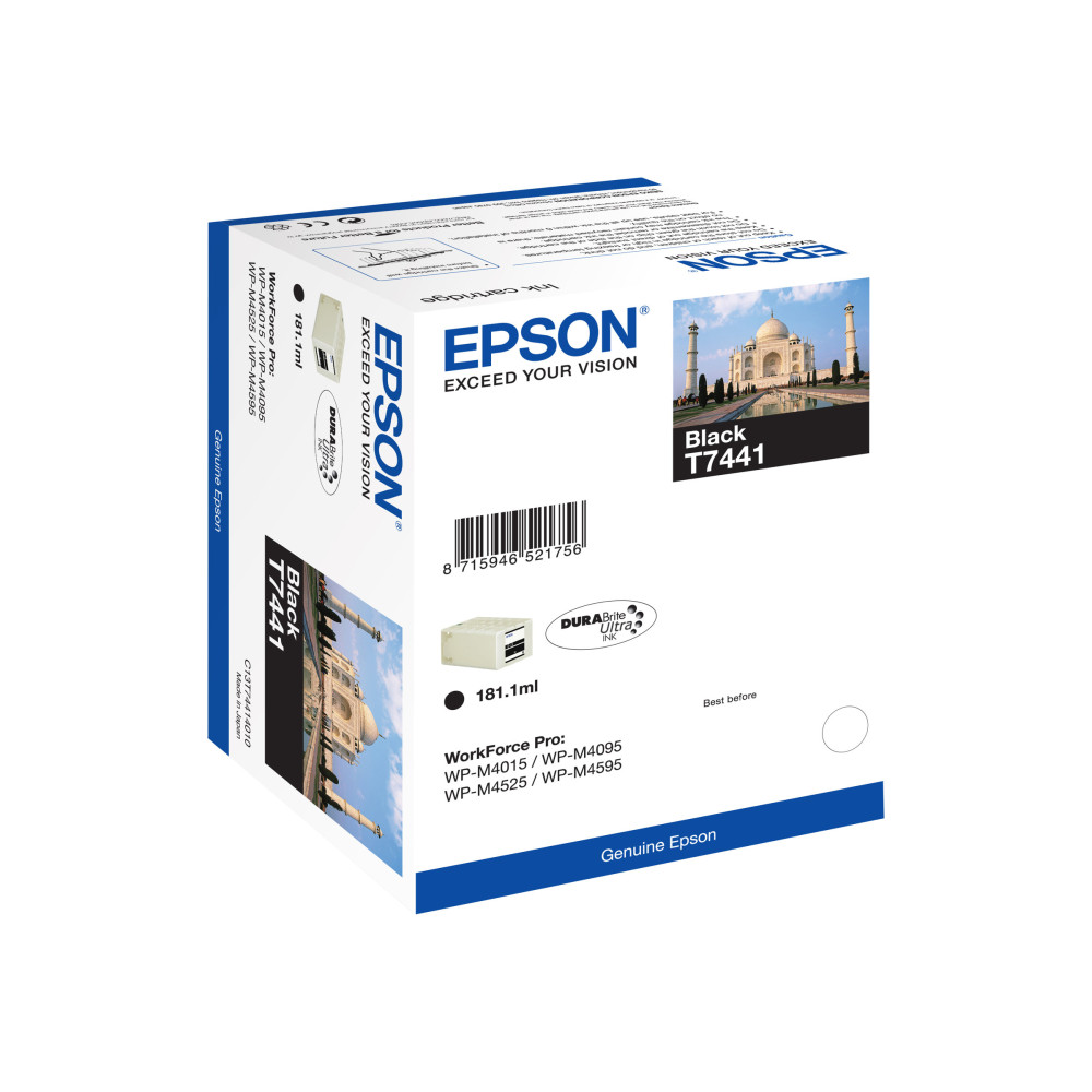 Produktbild för Epson T7441 - svart - original - bläckpatron