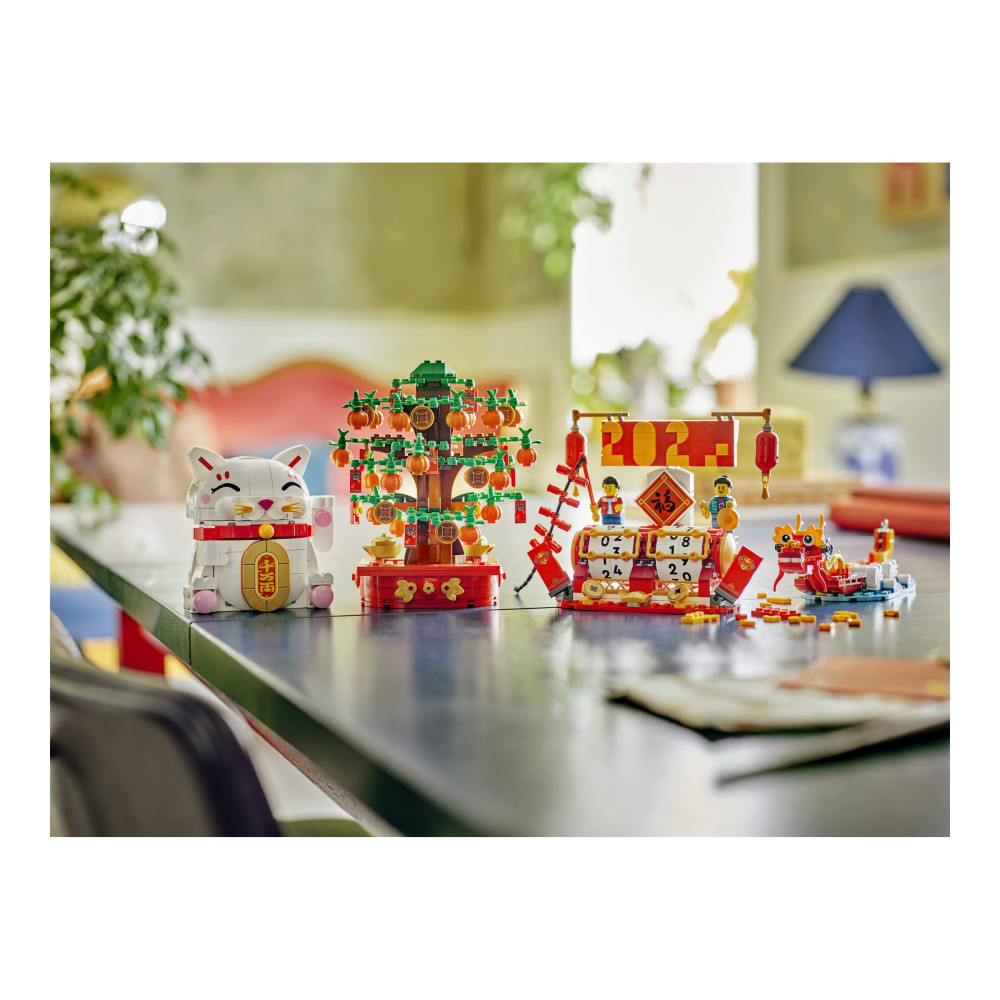 Produktbild för LEGO The Spring Festival 40813 - Lyckokatt - byggsats