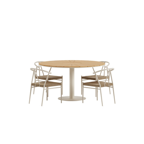 Venture Home Croft Matbord med Alfons Stolarna