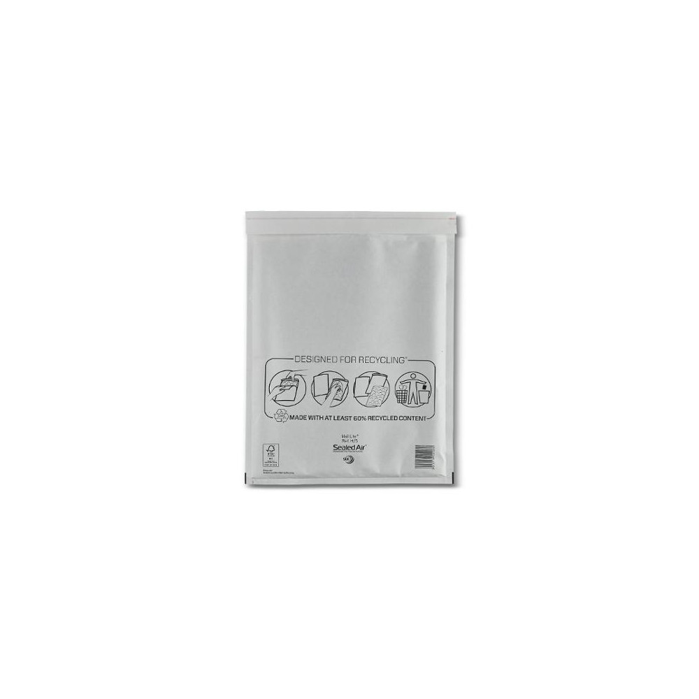 Produktbild för Bubbelpåse H/5 270x360mm vit 100/fp