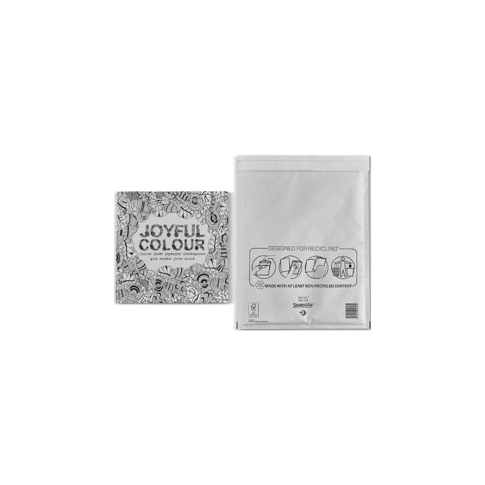 Produktbild för Bubbelpåse H/5 270x360mm vit 100/fp