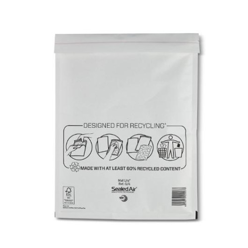 Sealed Air Bubbelpåse G/4 230x330mm vit 100/fp