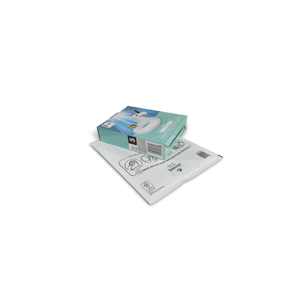 Produktbild för Bubbelpåse G/4 230x330mm vit 100/fp
