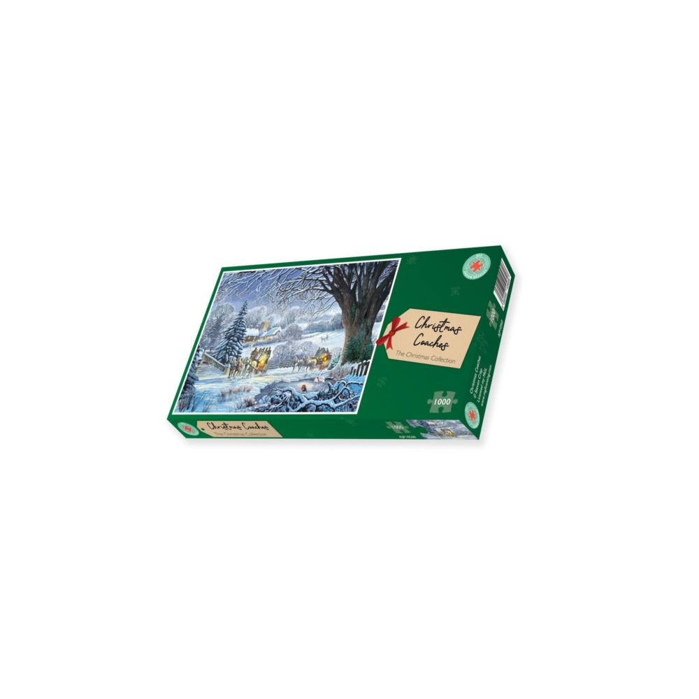 Produktbild för Christmas Coaches 1000 Piece Puzzle (häftad, eng)