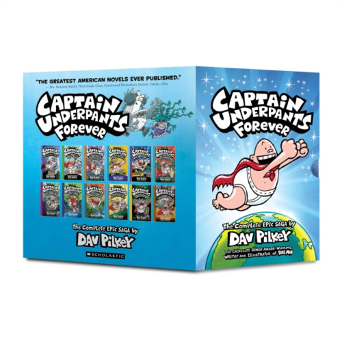 Scholastic US Captain Underpants Forever Box set (#1-12) (inbunden, eng)