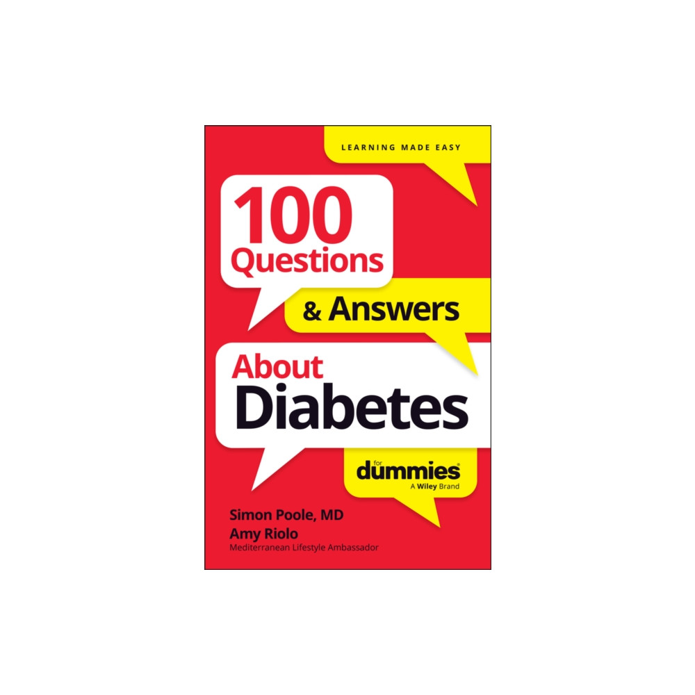 Produktbild för 100 Questions & Answers About Diabetes For Dummies (häftad, eng)
