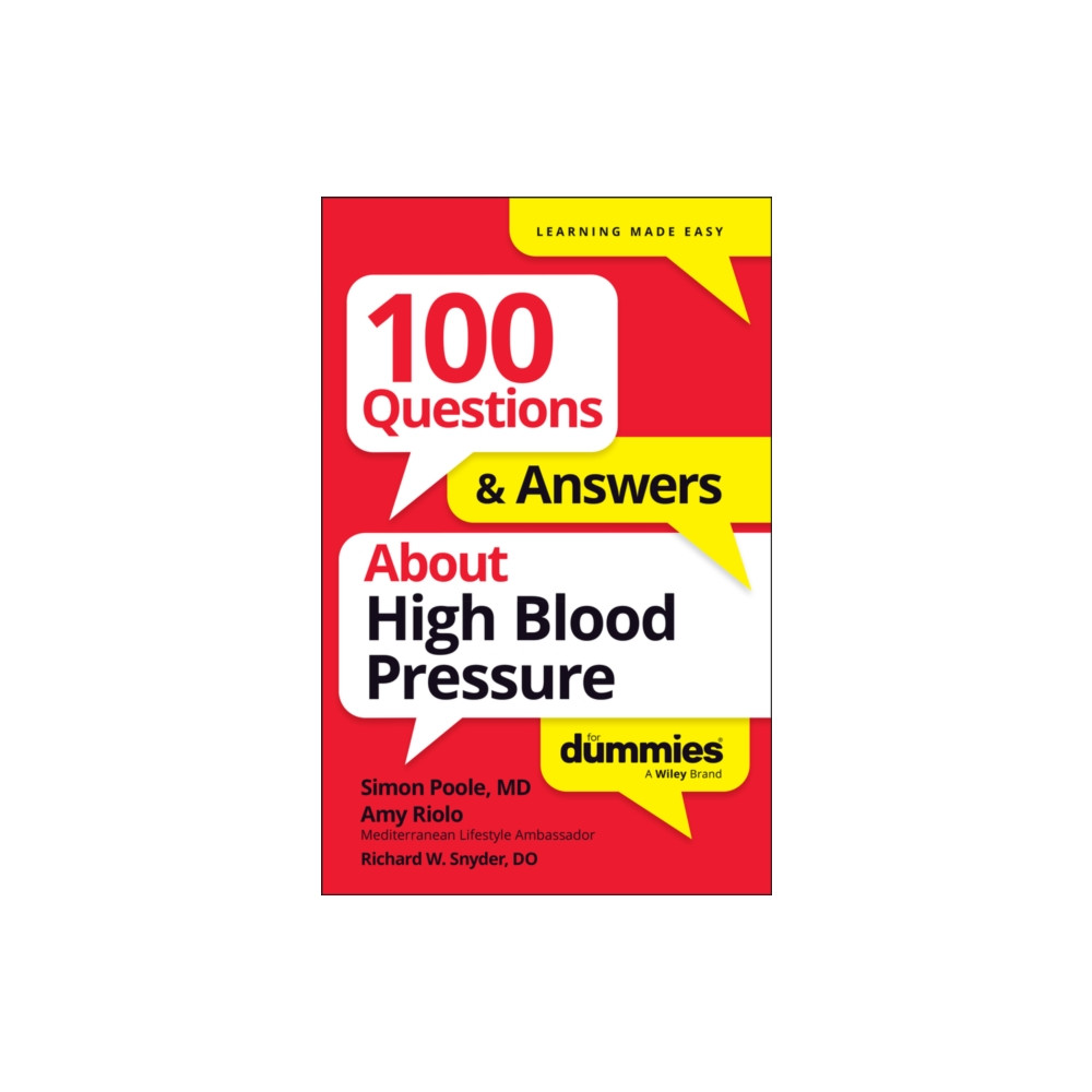 Produktbild för 100 Questions & Answers About High Blood Pressure For Dummies (häftad, eng)