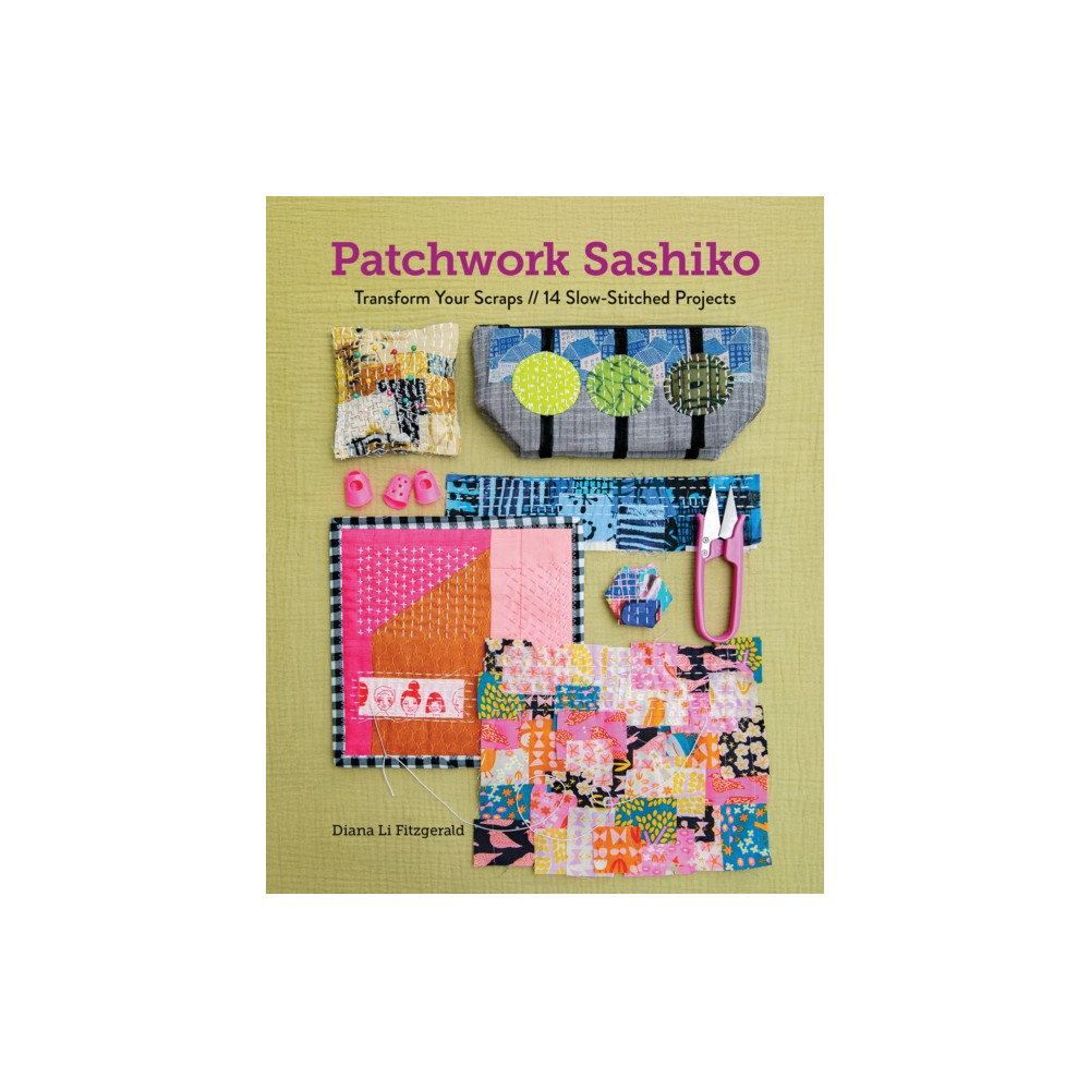 Produktbild för Patchwork Sashiko (häftad, eng)