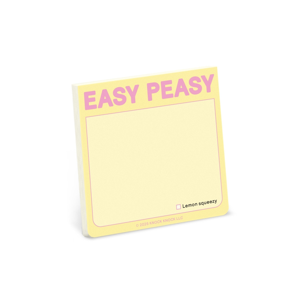 Produktbild för Knock Knock Easy Peasy Sticky Note (Pastel Version)