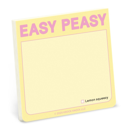 Knock Knock Knock Knock Easy Peasy Sticky Note (Pastel Version)