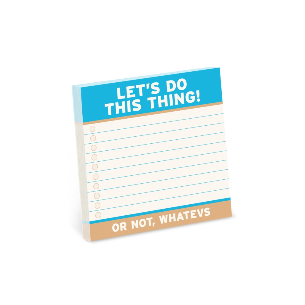 Produktbild för Knock Knock Let’s Do This Thing Large Sticky Notes (4x4in)