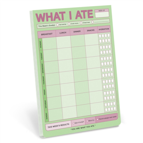 Knock Knock Knock Knock What I Ate Pad (Pastel Version)