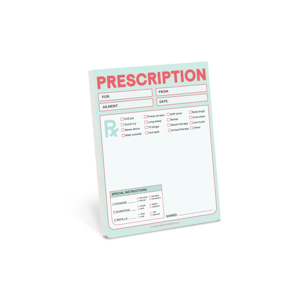 Produktbild för Knock Knock Prescription Nifty Note (Pastel Version)