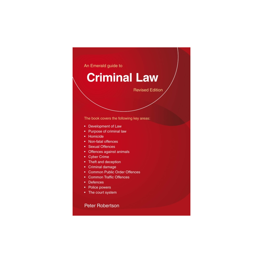 Produktbild för An Emerald Guide to Criminal Law (häftad, eng)
