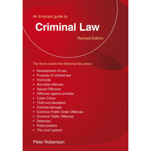 Straightforward Publishing An Emerald Guide to Criminal Law (häftad, eng)