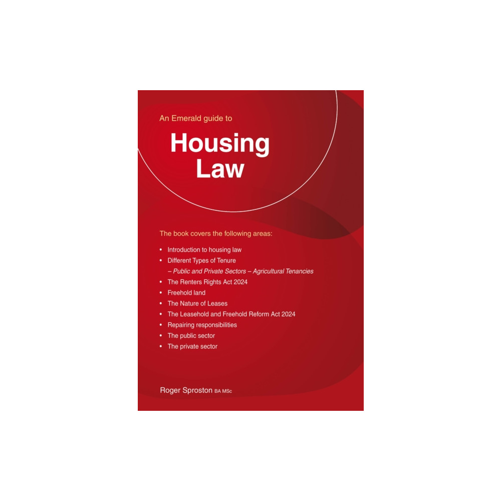 Produktbild för An Emerald Guide to Housing Law (häftad, eng)