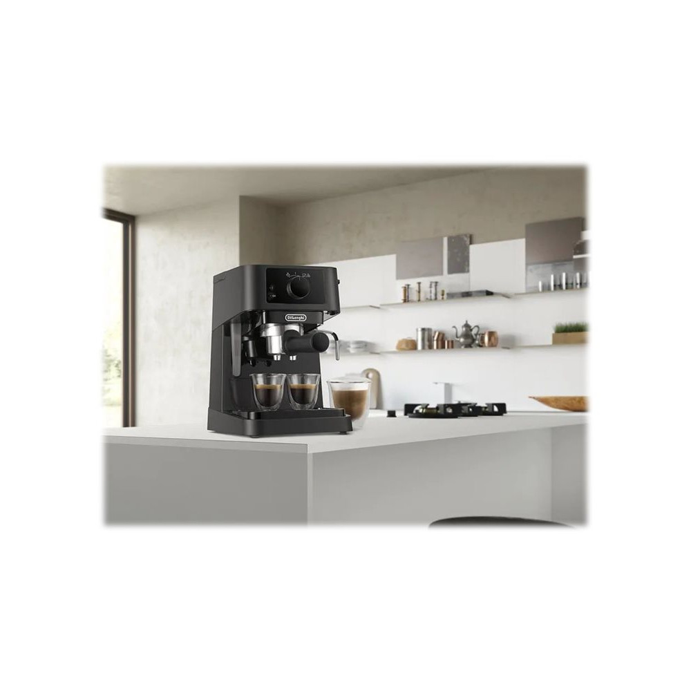 Produktbild för De'Longhi Stilosa EC235.BK - kaffemaskin med mjölkskummare - 15 bar - svart