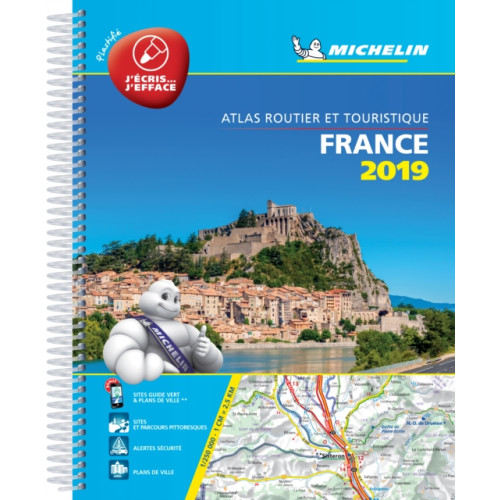 Michelin Editions Des Voyages France 2019 -Tourist & Motoring Atlas A4 Laminated Spiral (bok, spiral, fre)