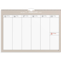 Produktbild för Väggkalender Veckoplan 26/27