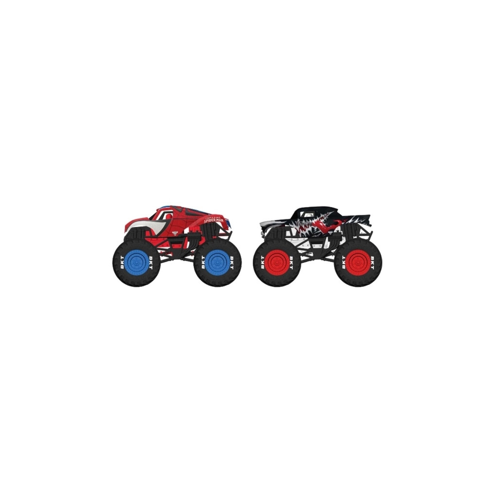 Produktbild för Monster Jam 1:64 Marvel 2-pack
