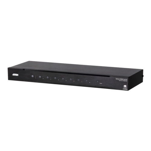 ATEN Technology ATEN VanCryst VS0801HB 8-Port True 4K HDMI Switch - video-/ljudomkopplare - 8 portar - rackmonterbar