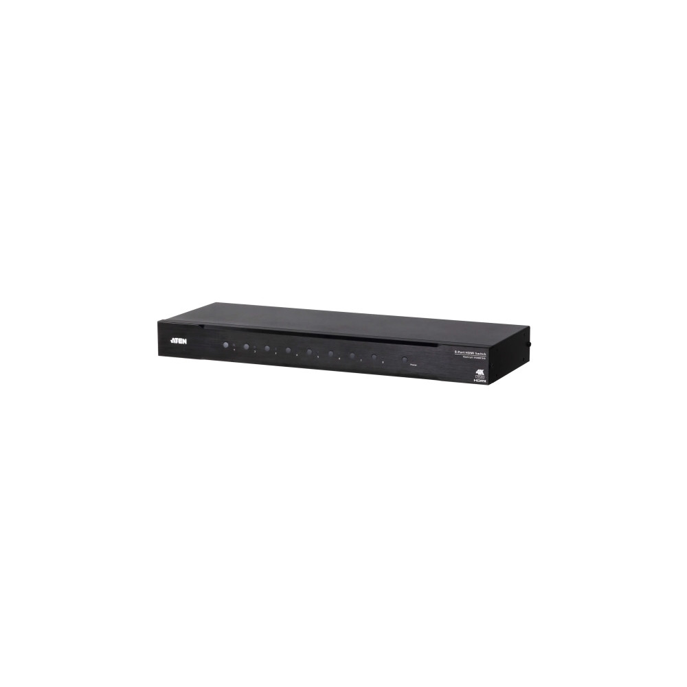Produktbild för ATEN VanCryst VS0801HB 8-Port True 4K HDMI Switch - video-/ljudomkopplare - 8 portar - rackmonterbar