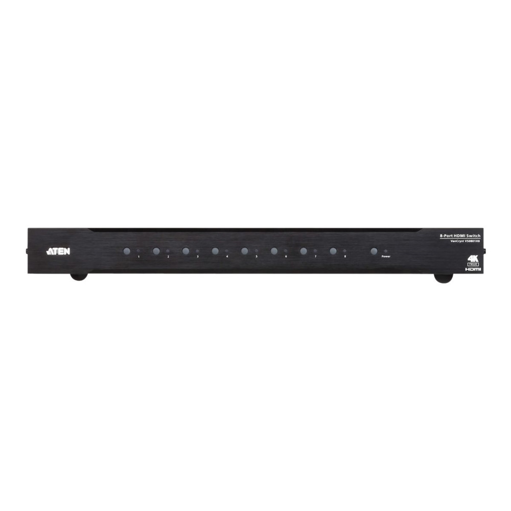 Produktbild för ATEN VanCryst VS0801HB 8-Port True 4K HDMI Switch - video-/ljudomkopplare - 8 portar - rackmonterbar