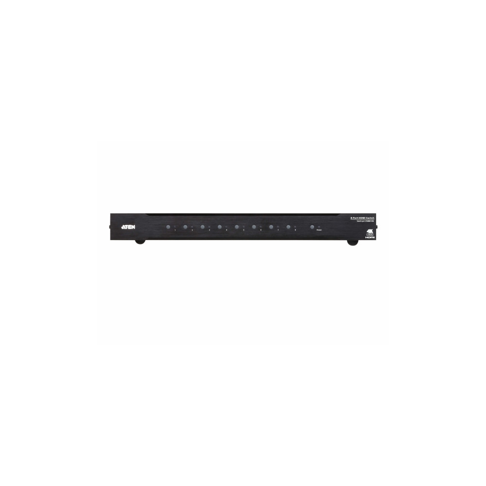 Produktbild för ATEN VanCryst VS0801HB 8-Port True 4K HDMI Switch - video-/ljudomkopplare - 8 portar - rackmonterbar