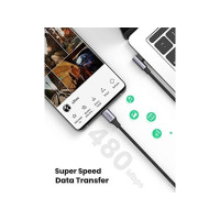 Produktbild för Ugreen - USB typ C-kabel - USB-C till USB-C - 1 m