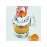 Produktbild för SEVERIN CP 3535 - citruspress - borstat rostfritt stål/vit
