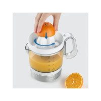Produktbild för SEVERIN CP 3535 - citruspress - borstat rostfritt stål/vit