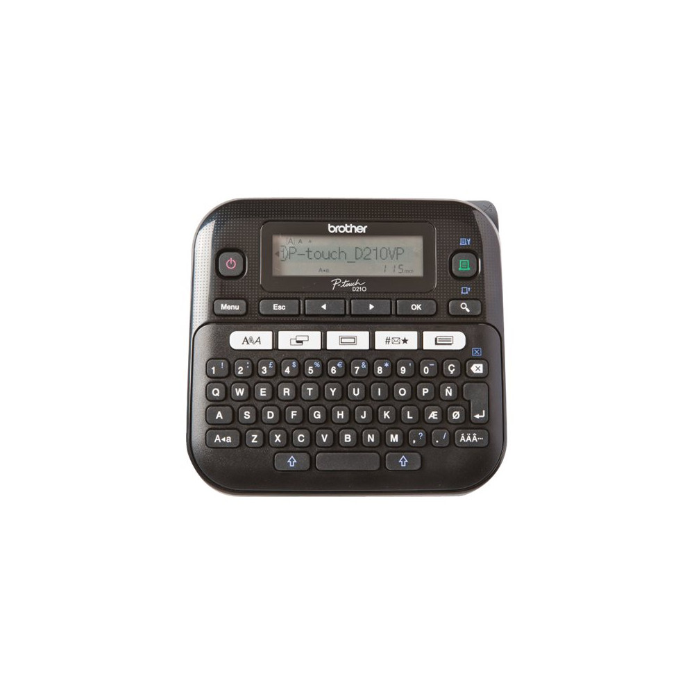 Produktbild för Brother P-Touch PT-D210VP - etikettskrivare - svartvit - termisk överföring