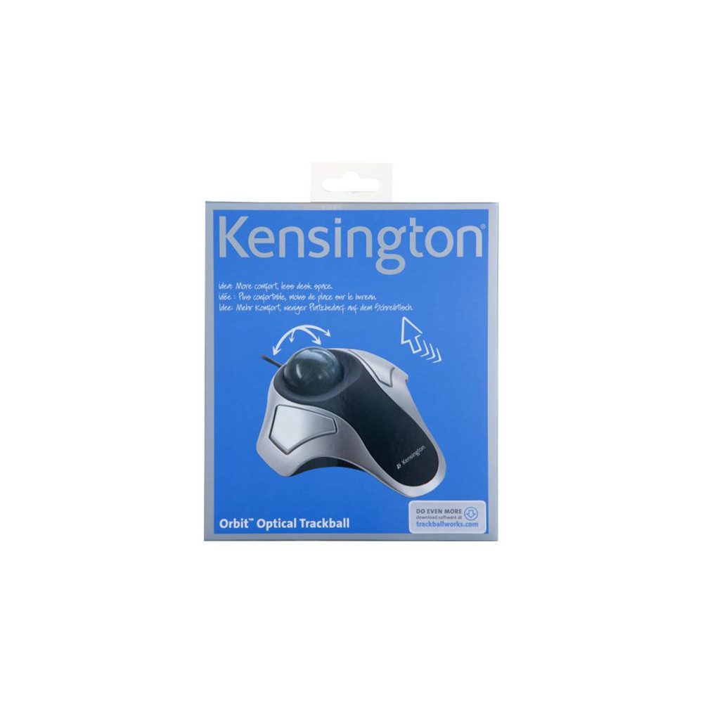Produktbild för Kensington Orbit Optical Trackball - styrkula - USB - silver