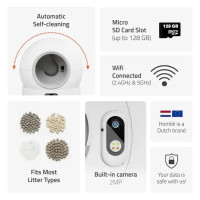 Produktbild för Hombli Smart kattlåda med kamera